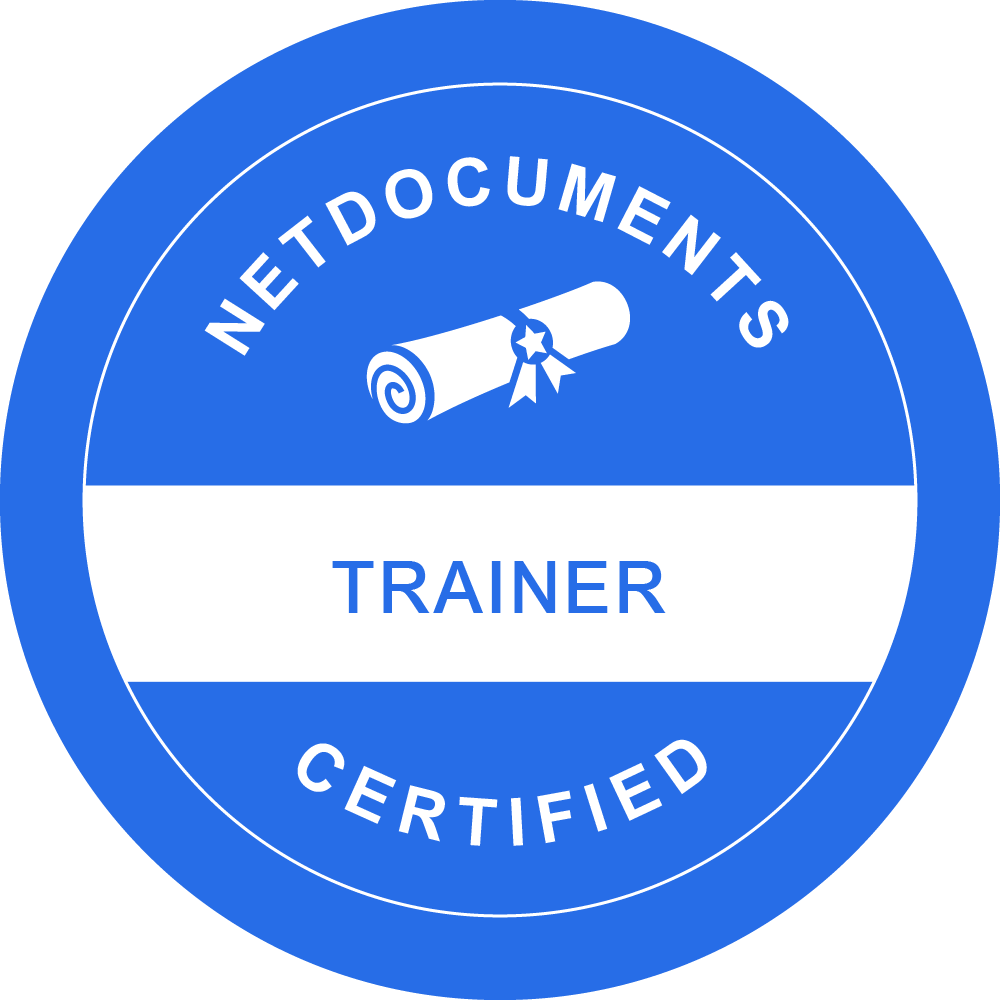 NetDocuments Certified Trainer