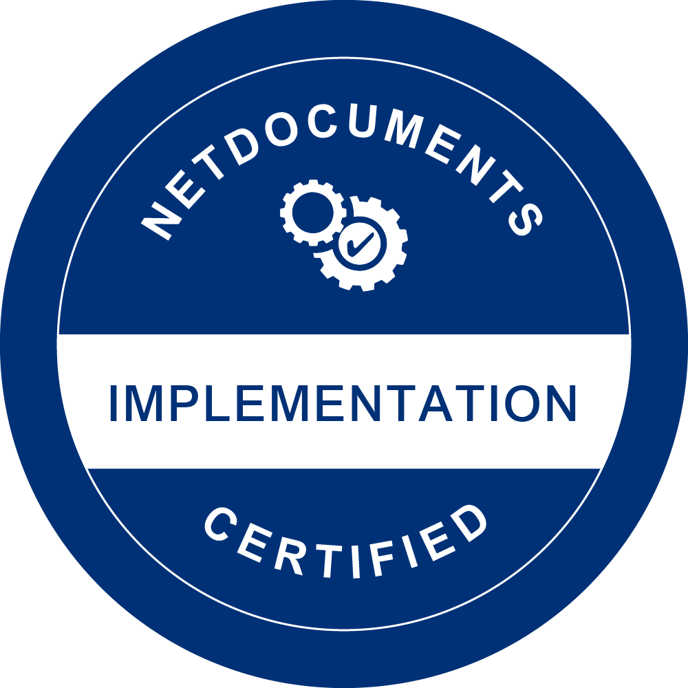 NetDocuments Certified Implementation Partner